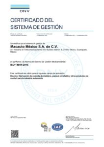 MACAUTO Mexico ISO 14001-2015 certificate-Spanish-12Sep24